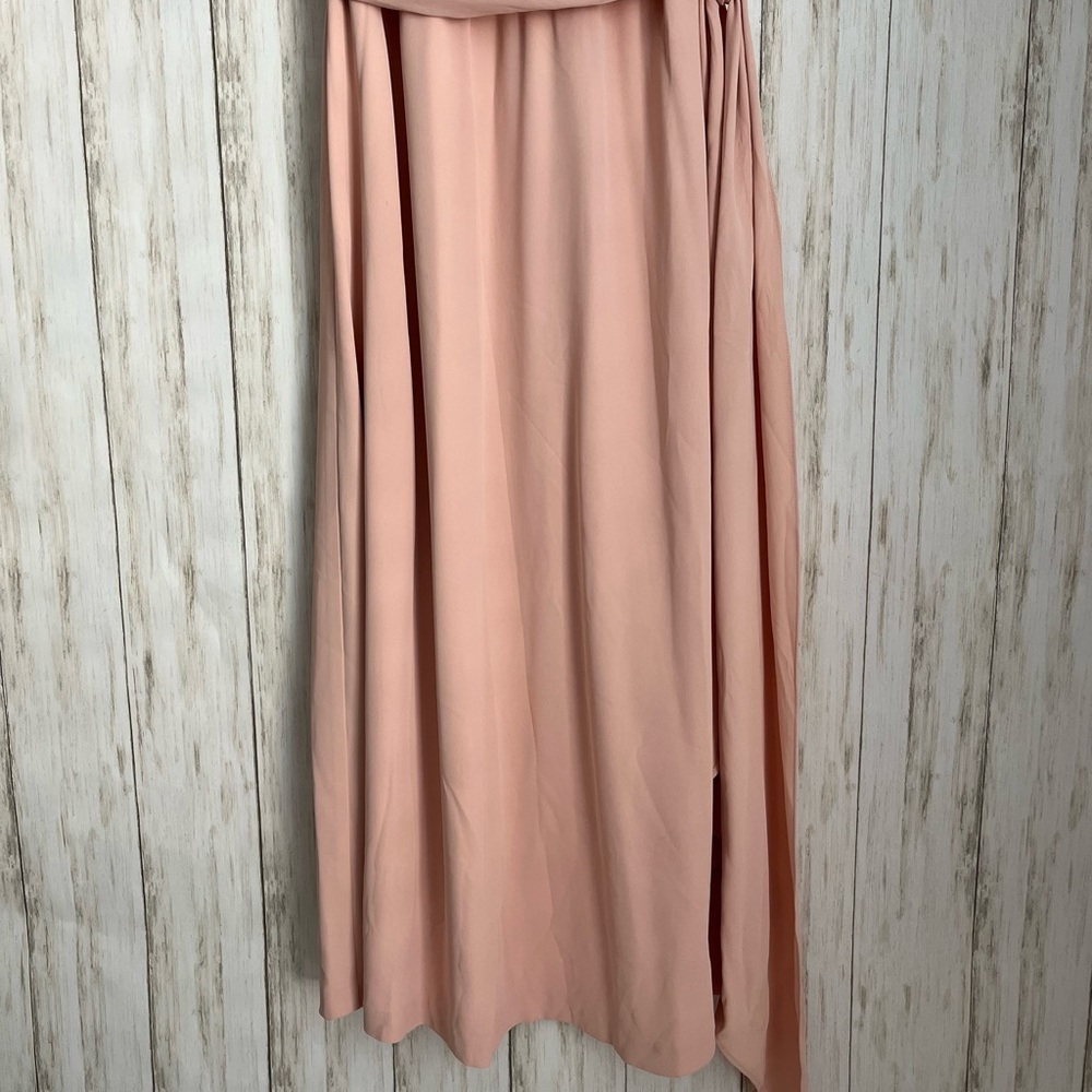 Lauren Ralph Lauren Georgette Pale Pink Halter Dress - Picture 8 of 15